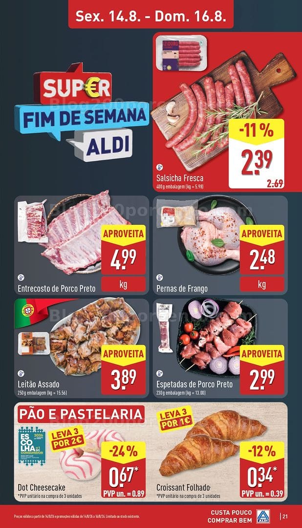 Antevisão Folheto ALDI Promoções de 10 a 16 agosto