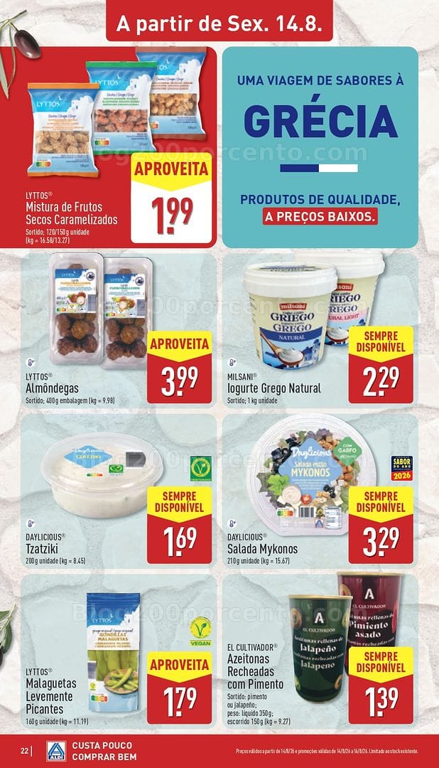 Antevisão Folheto ALDI Promoções de 10 a 16 agosto