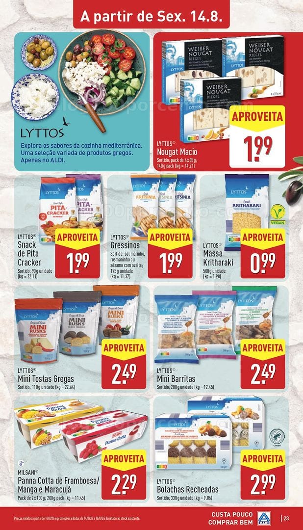 Antevisão Folheto ALDI Promoções de 10 a 16 agosto