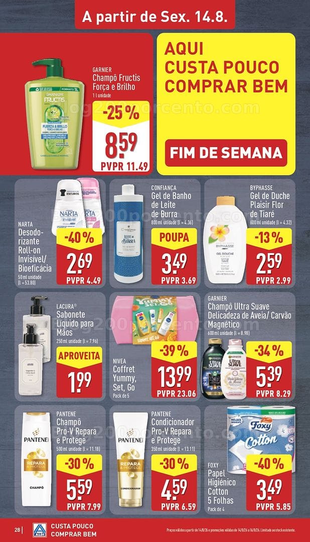 Antevisão Folheto ALDI Promoções de 10 a 16 agosto