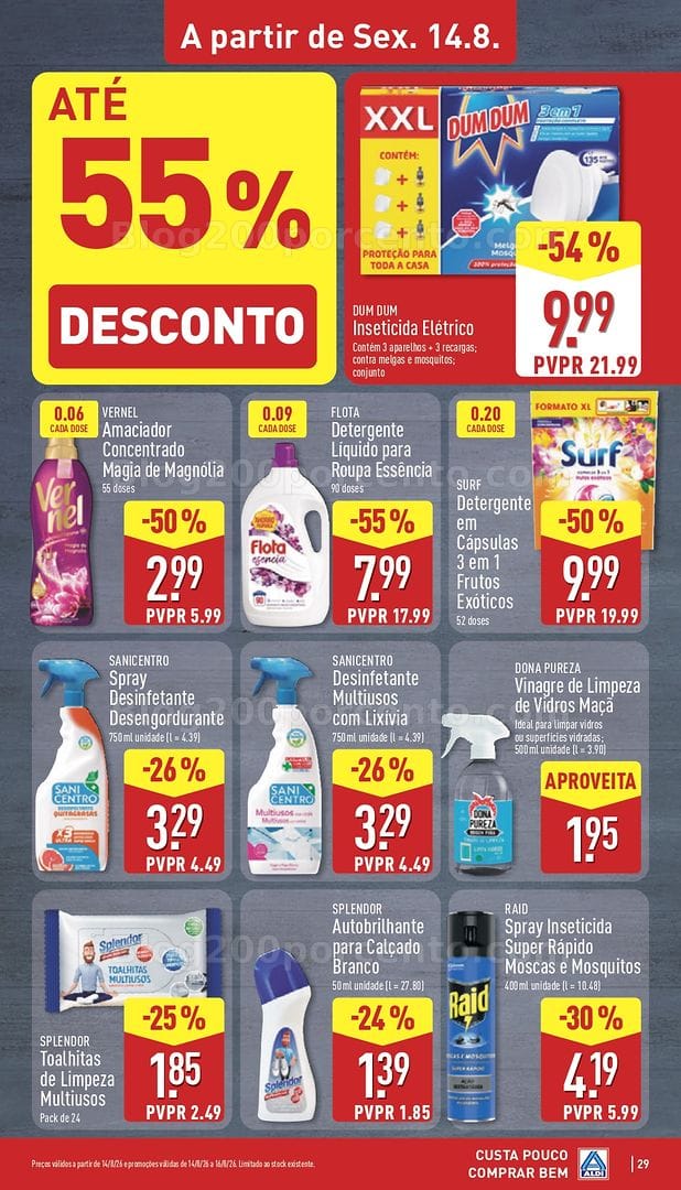 Antevisão Folheto ALDI Promoções de 10 a 16 agosto