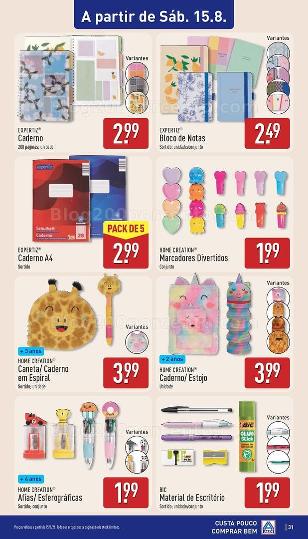 Antevisão Folheto ALDI Promoções de 10 a 16 agosto