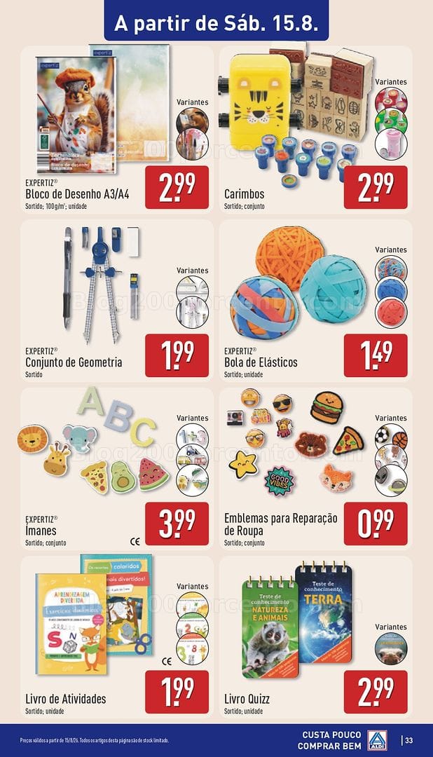 Antevisão Folheto ALDI Promoções de 10 a 16 agosto