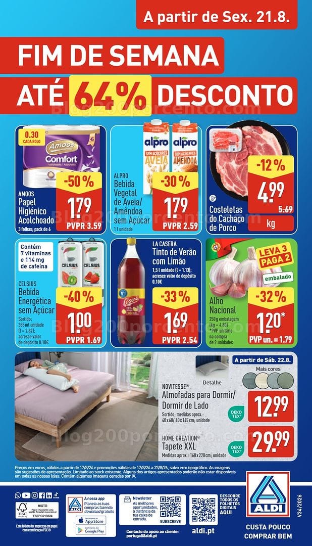 Antevisão Folheto ALDI Promoções de 17 a 23 agosto - Edição Digital