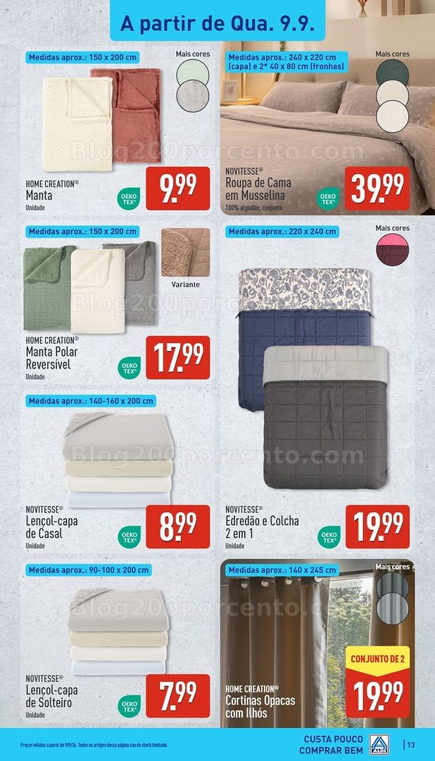 Antevisão Folheto ALDI Promoções de 7 a 13 setembro