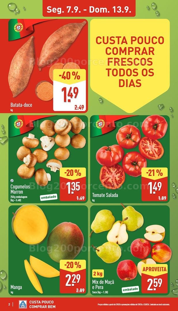 Antevisão Folheto ALDI Promoções de 7 a 13 setembro