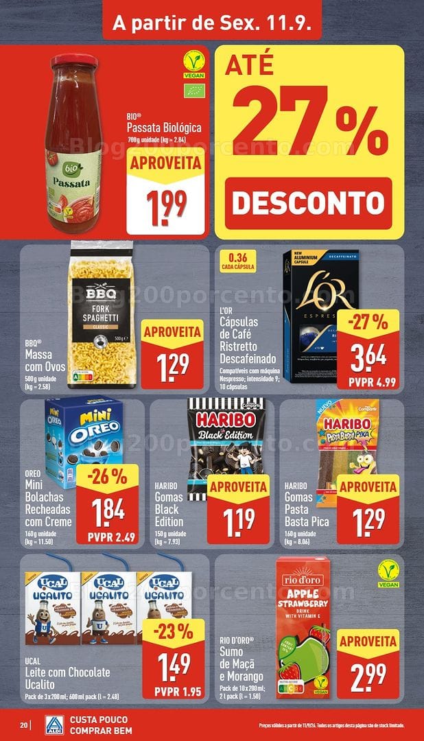 Antevisão Folheto ALDI Promoções de 7 a 13 setembro