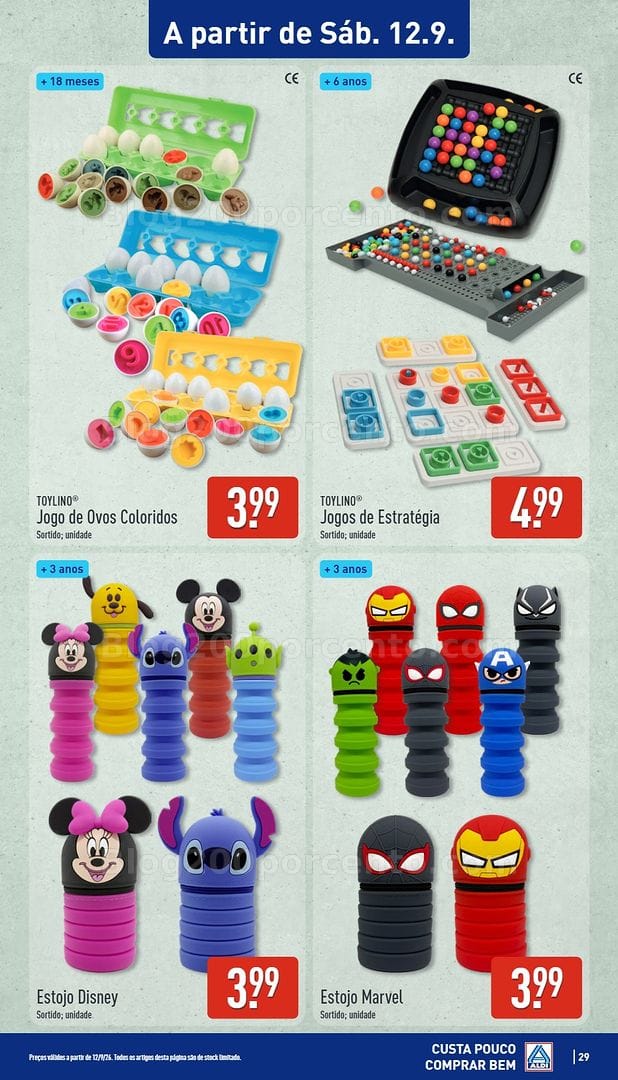 Antevisão Folheto ALDI Promoções de 7 a 13 setembro