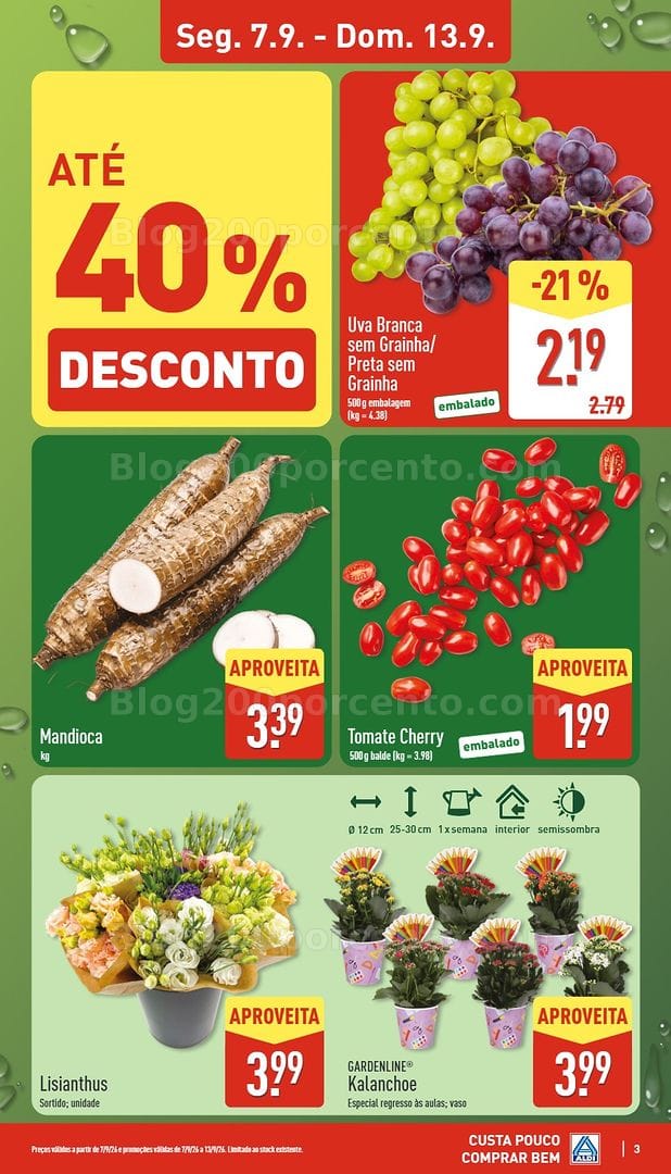 Antevisão Folheto ALDI Promoções de 7 a 13 setembro