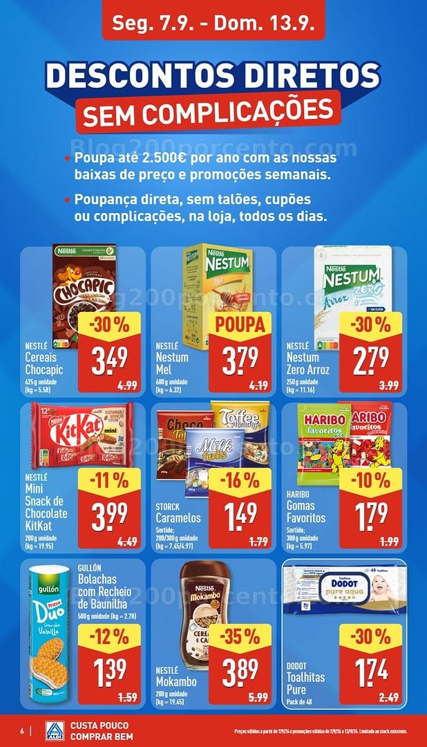 Antevisão Folheto ALDI Promoções de 7 a 13 setembro