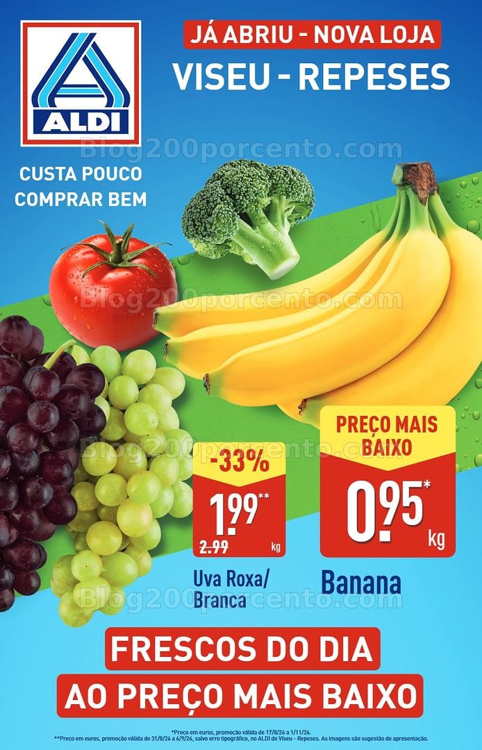 Antevisão Folheto ALDI Aberturas Promoções de 31 agosto a 6 setembro - Viseu