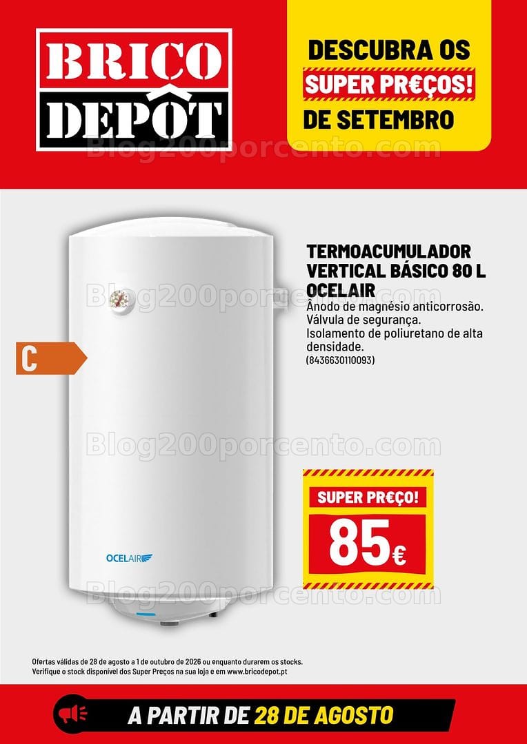 Antevisão Folheto BRICO DEPÔT Promoções de 28 agosto a 1 outubro