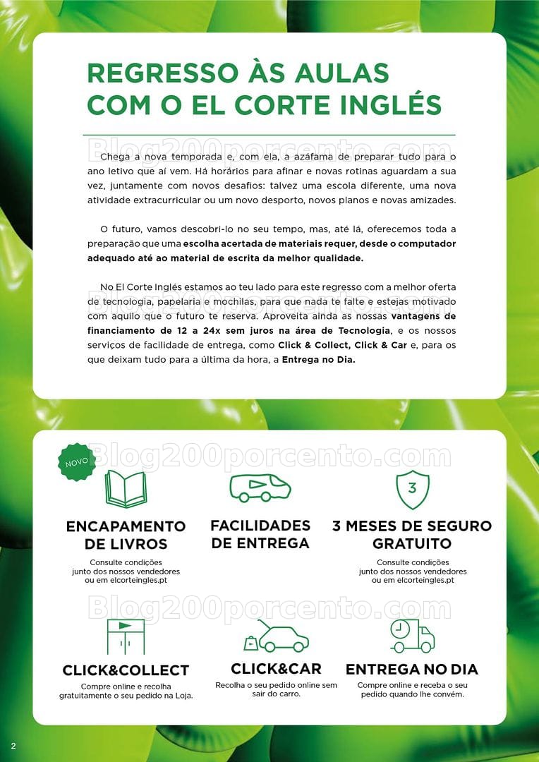 Antevisão Folheto EL CORTE INGLÉS Promoções de 28 agosto a 20 setembro