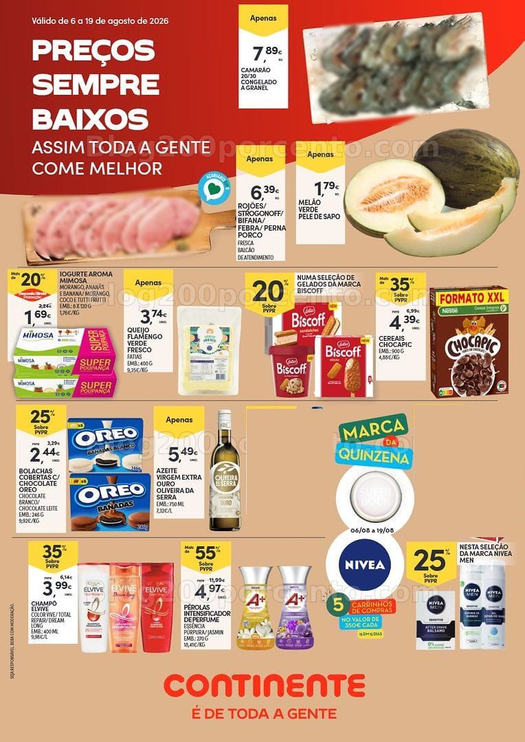 Antevisão Folheto CONTINENTE Açores Promoções de 6 a 19 agosto