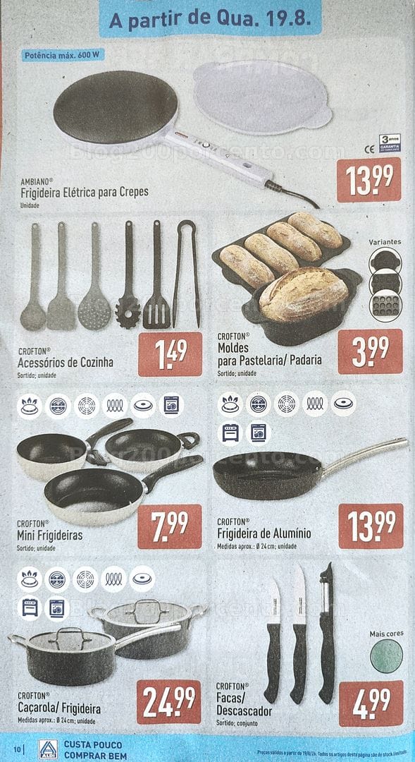 Antevisão Folheto ALDI Bazar Promoções de 19 a 23 agosto