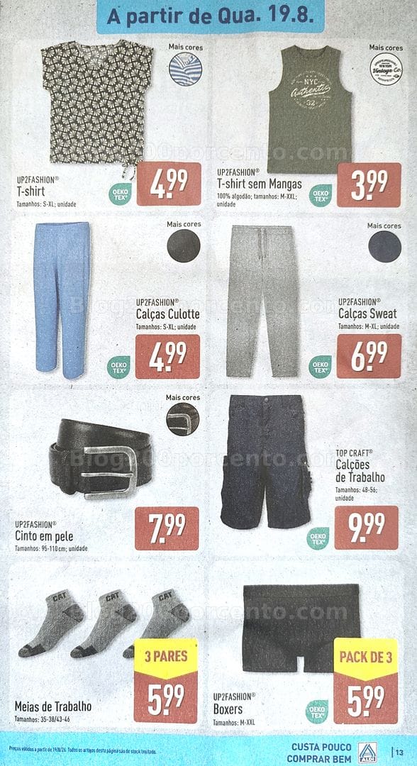 Antevisão Folheto ALDI Promoções de 17 a 23 agosto