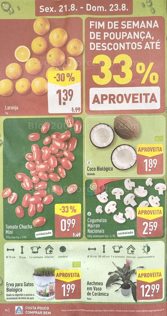Antevisão Folheto ALDI Promoções de 17 a 23 agosto