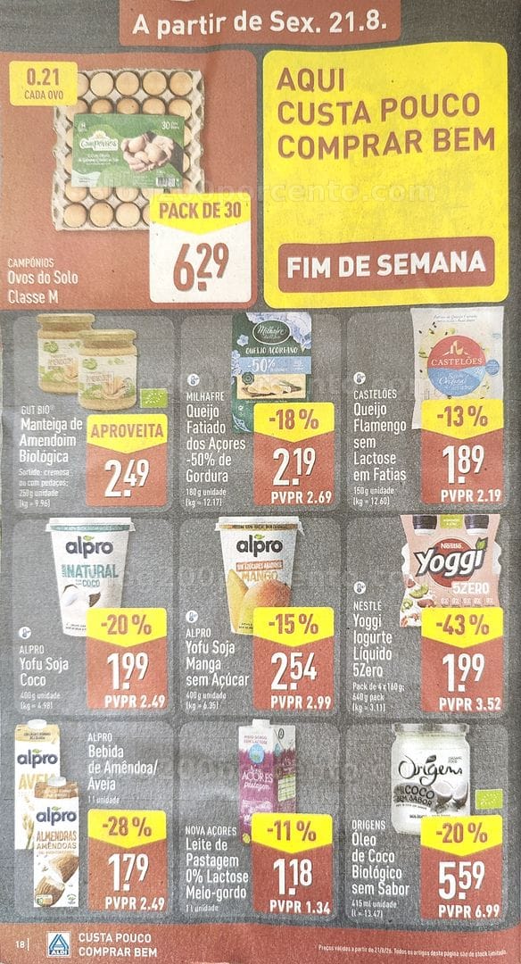 Antevisão Folheto ALDI Promoções de 17 a 23 agosto