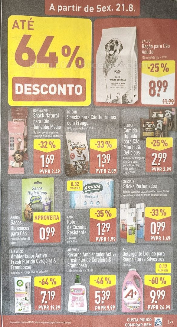 Antevisão Folheto ALDI Promoções de 17 a 23 agosto