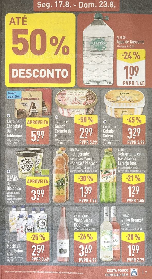 Antevisão Folheto ALDI Promoções de 17 a 23 agosto