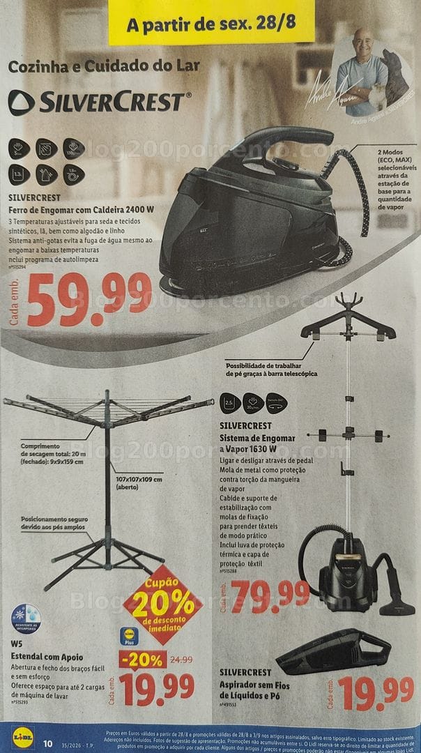 Antevisão Folheto LIDL Bazar Promoções de 28 agosto a 3 setembro