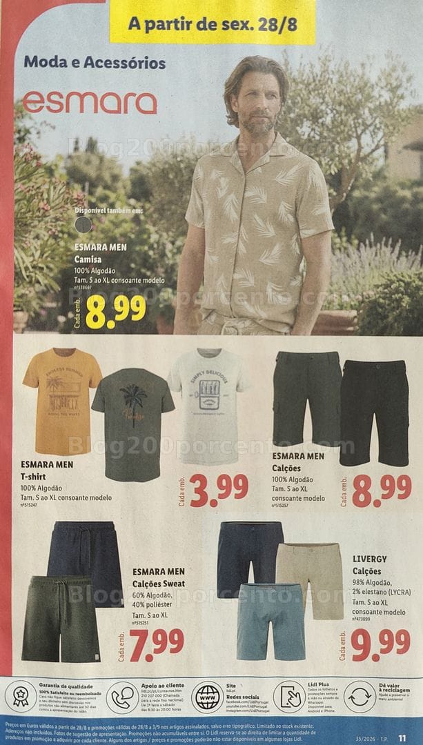 Antevisão Folheto LIDL Bazar Promoções de 24 agosto a 3 setembro
