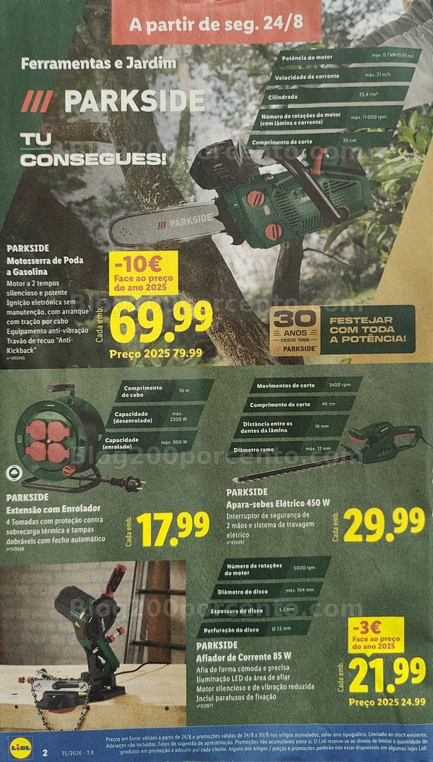 Antevisão Folheto LIDL Bazar Promoções de 24 agosto a 3 setembro