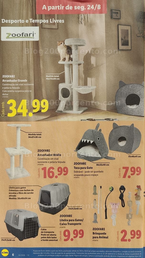 Antevisão Folheto LIDL Bazar Promoções de 24 agosto a 3 setembro