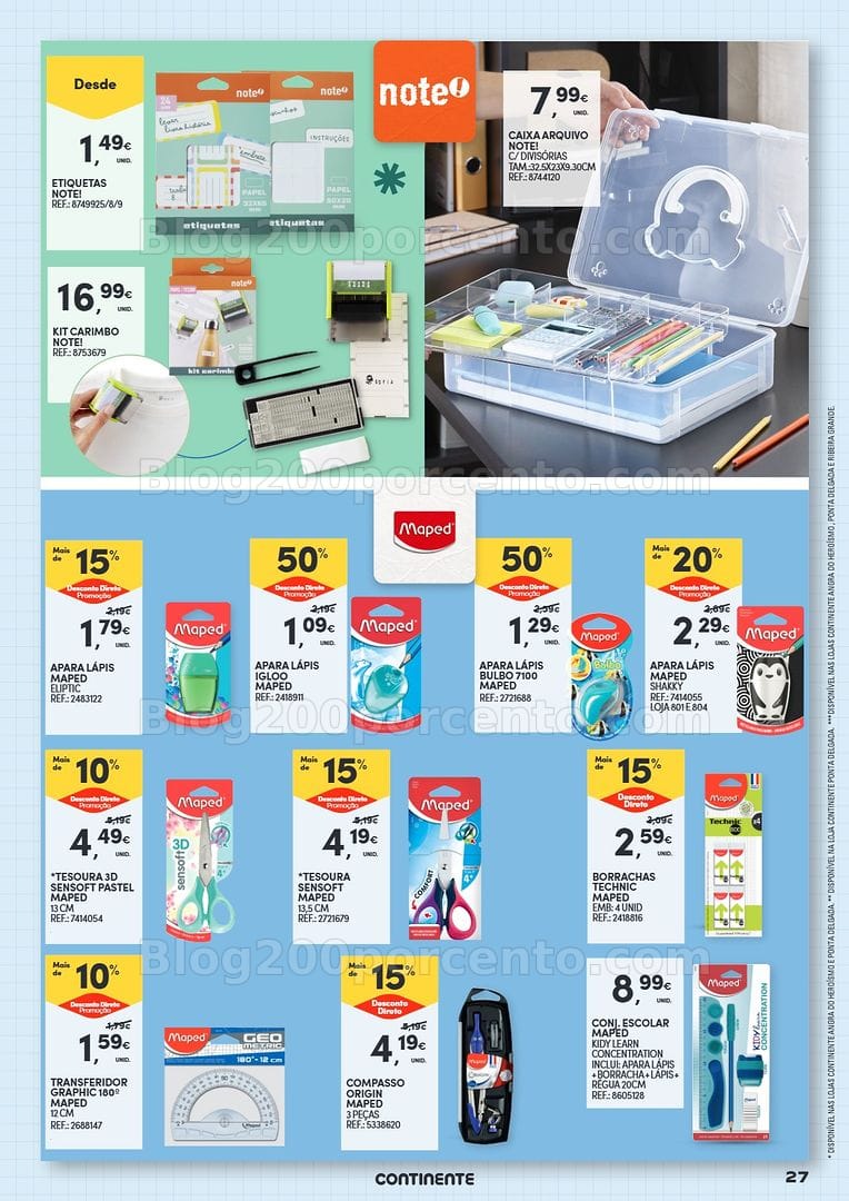 Antevisão Folheto CONTINENTE Açores Regresso às Aulas Promoções de 25 agosto a 21 setembro