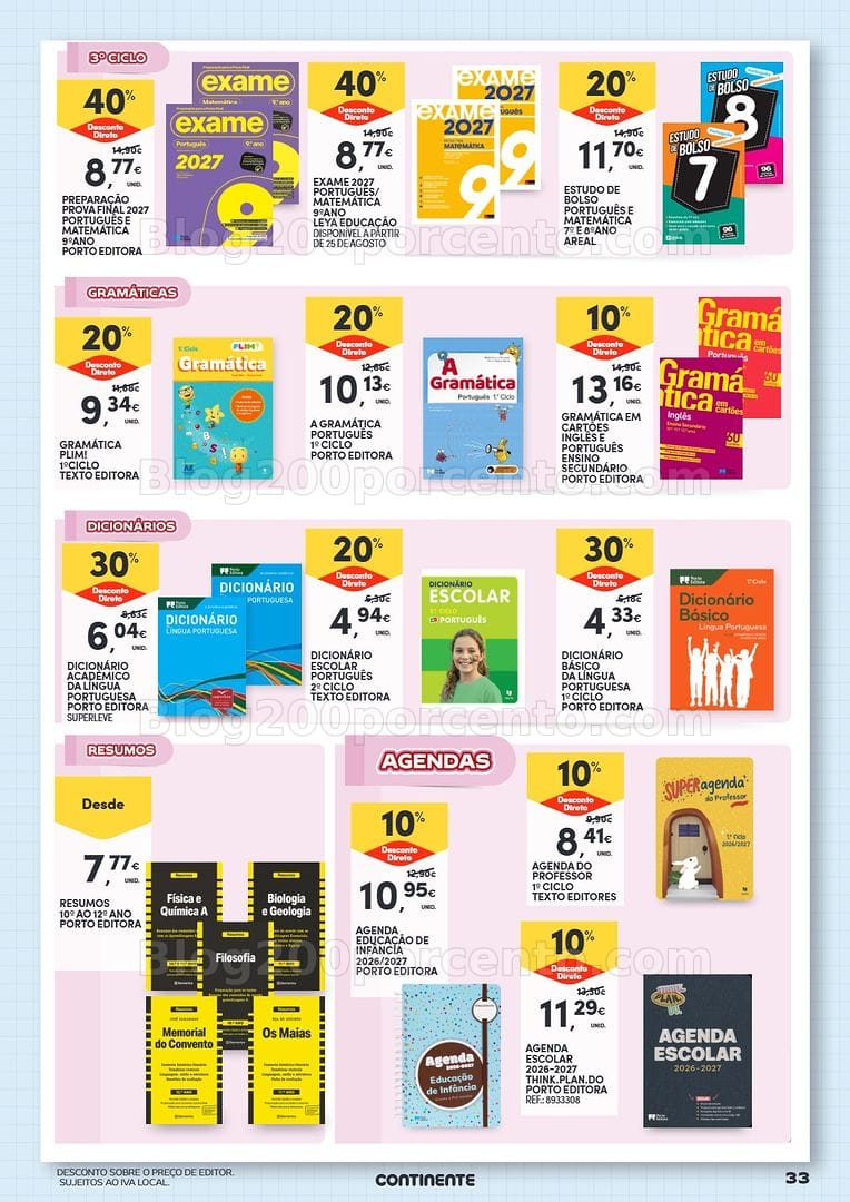 Antevisão Folheto CONTINENTE Açores Regresso às Aulas Promoções de 25 agosto a 21 setembro