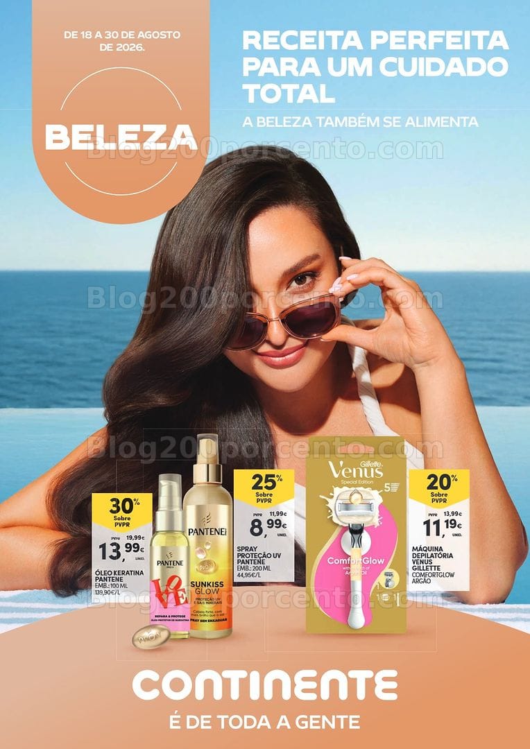 Antevisão Folheto CONTINENTE Beleza Promoções de 18 a 30 agosto