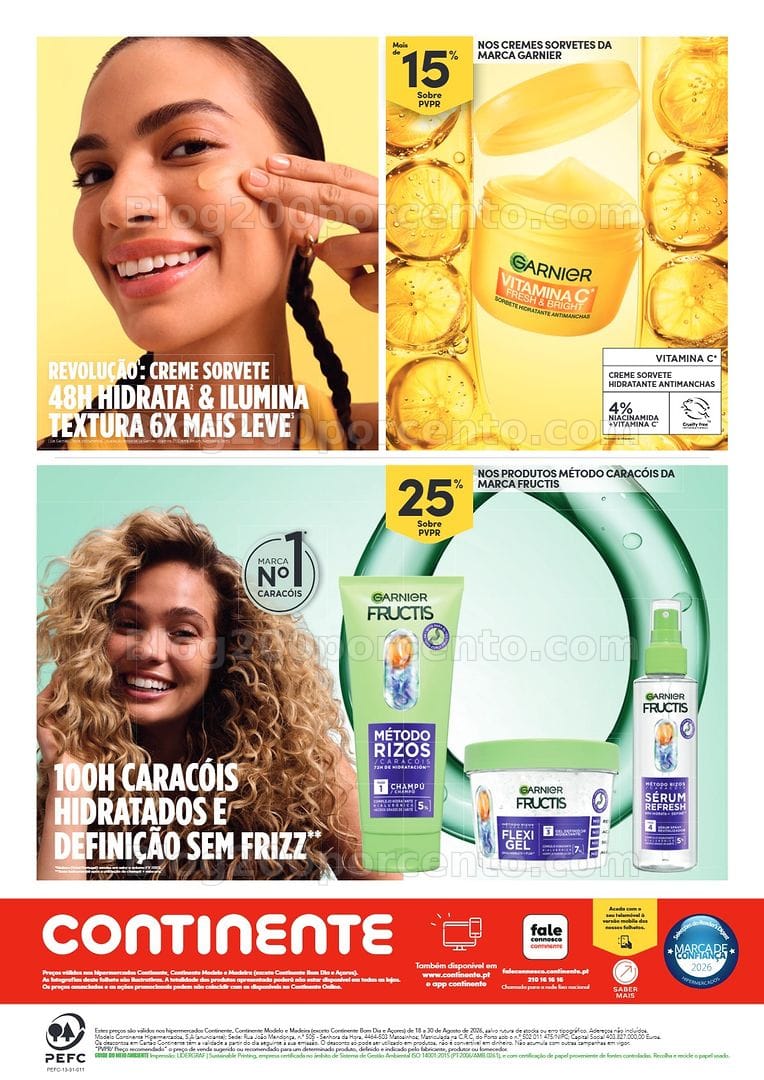 Antevisão Folheto CONTINENTE Beleza Promoções de 18 a 30 agosto
