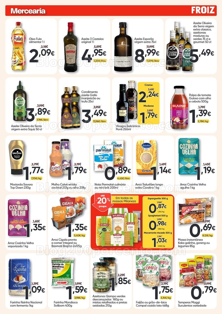 Antevisão Folheto FROIZ Promoções de 12 a 26 agosto