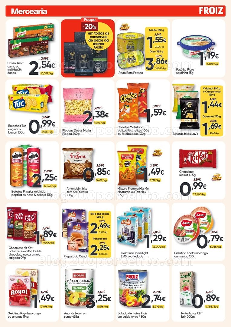 Antevisão Folheto FROIZ Promoções de 12 a 26 agosto