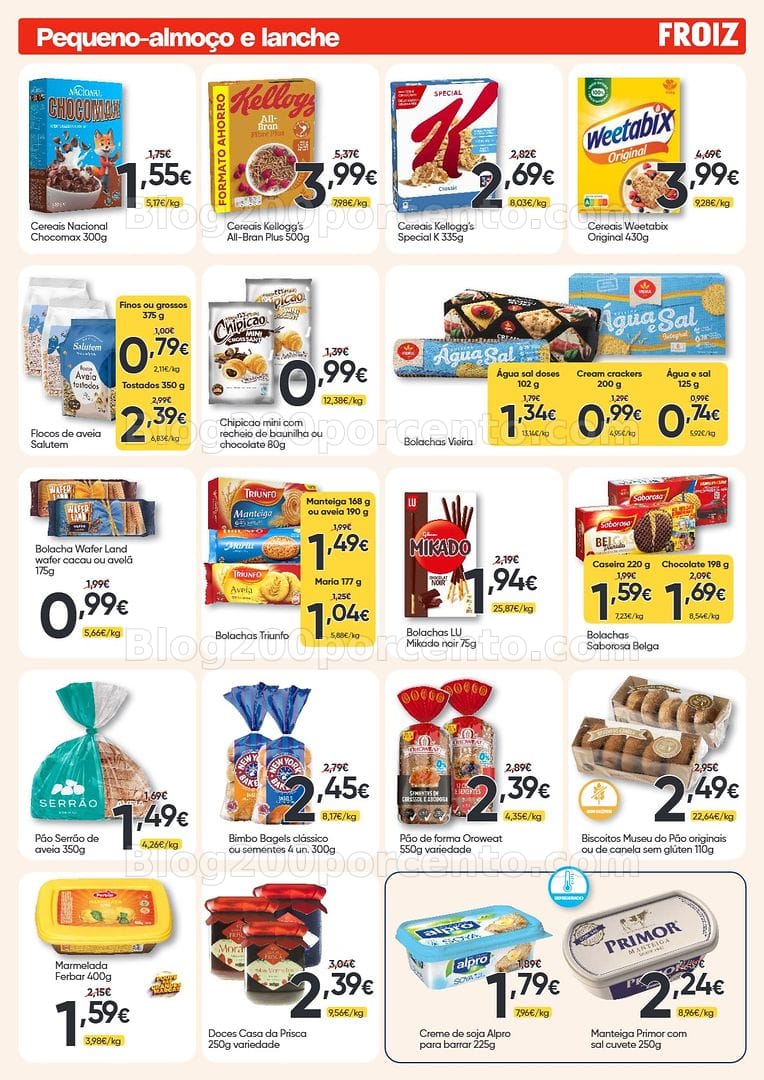 Antevisão Folheto FROIZ Promoções de 12 a 26 agosto