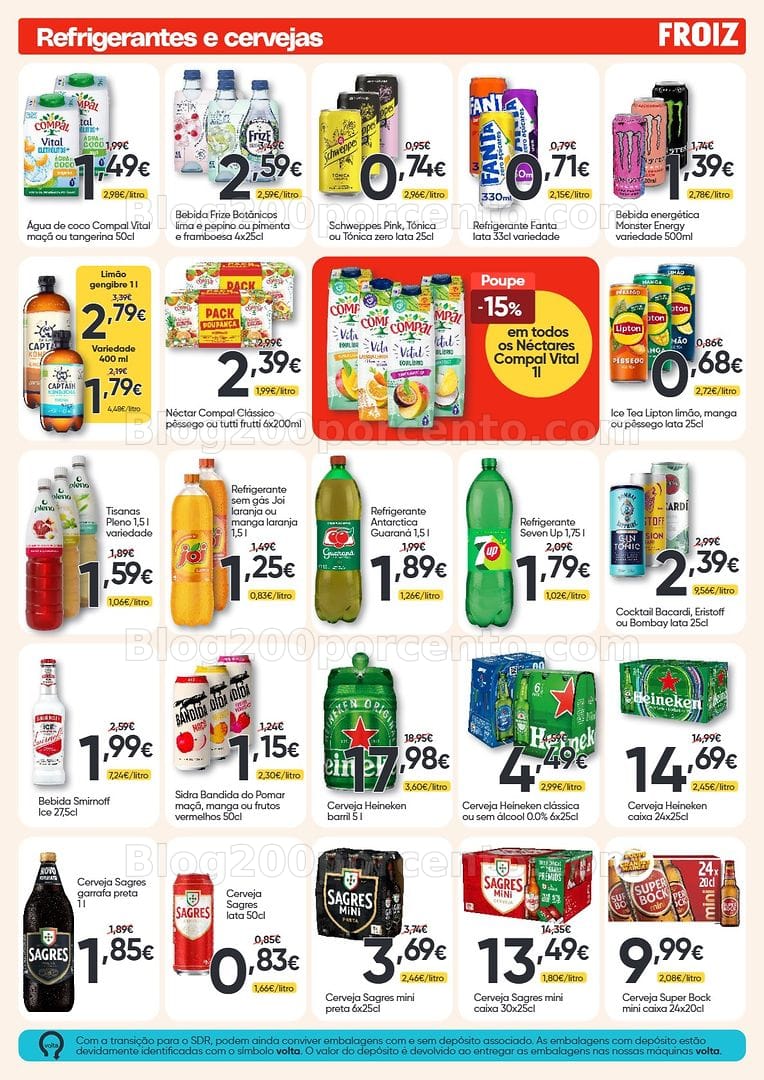Antevisão Folheto FROIZ Promoções de 12 a 26 agosto