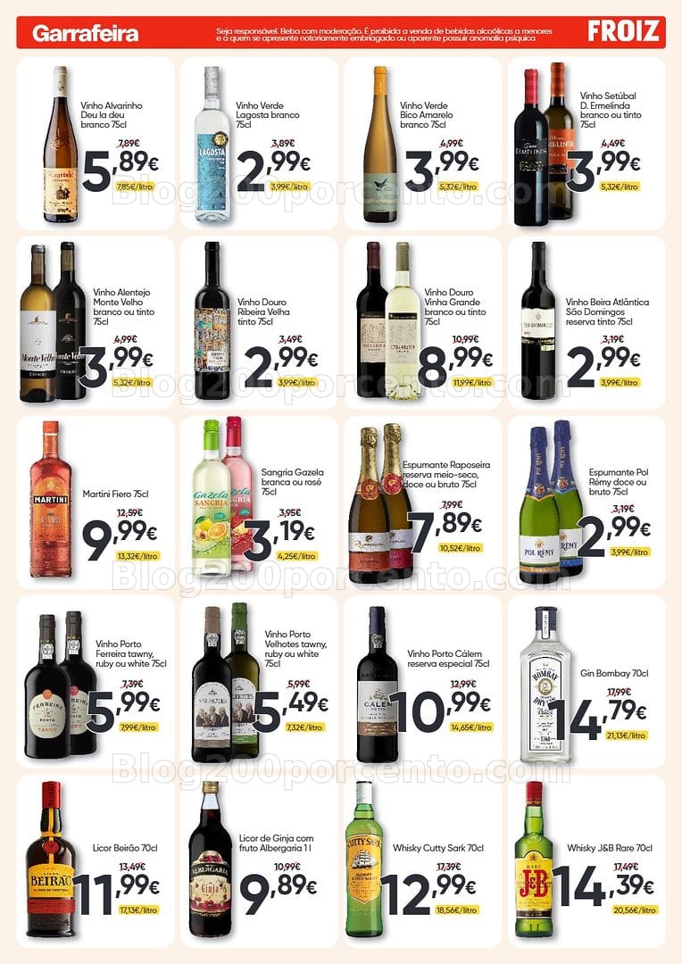Antevisão Folheto FROIZ Promoções de 12 a 26 agosto