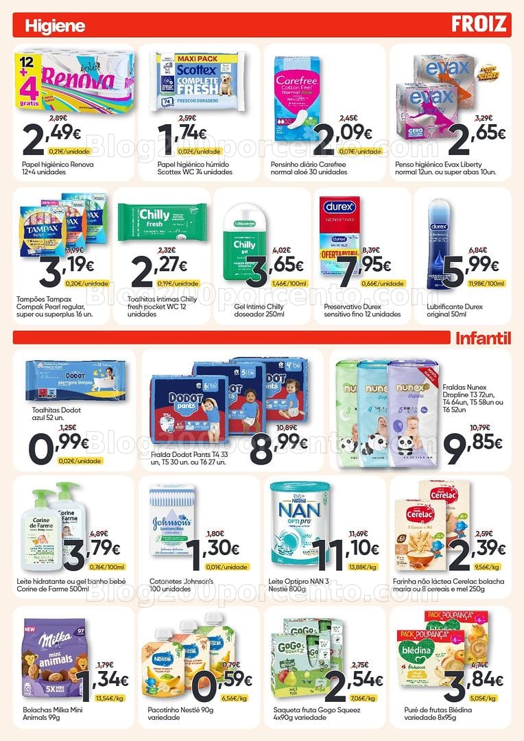 Antevisão Folheto FROIZ Promoções de 12 a 26 agosto