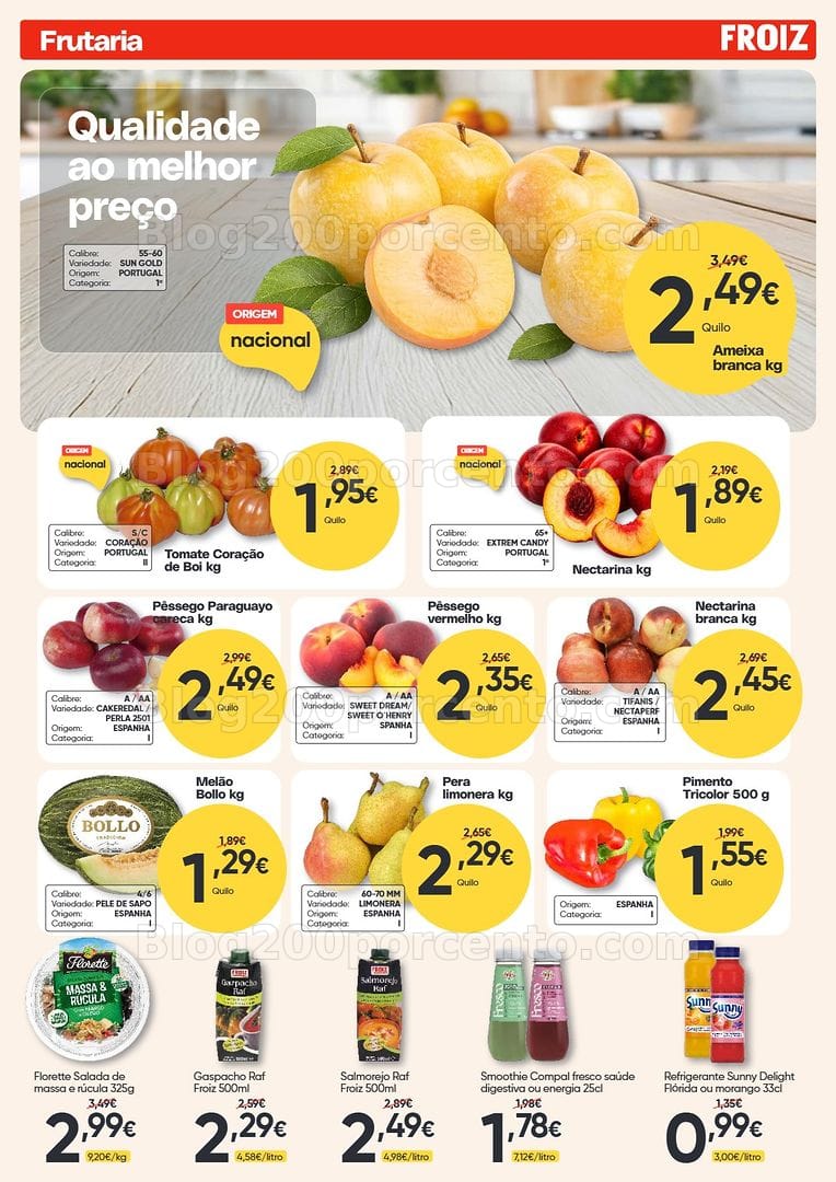 Antevisão Folheto FROIZ Promoções de 12 a 26 agosto