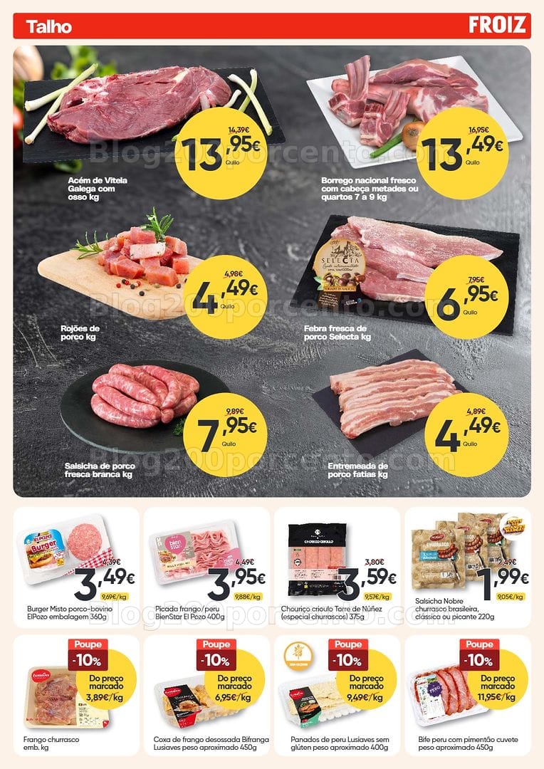 Antevisão Folheto FROIZ Promoções de 12 a 26 agosto