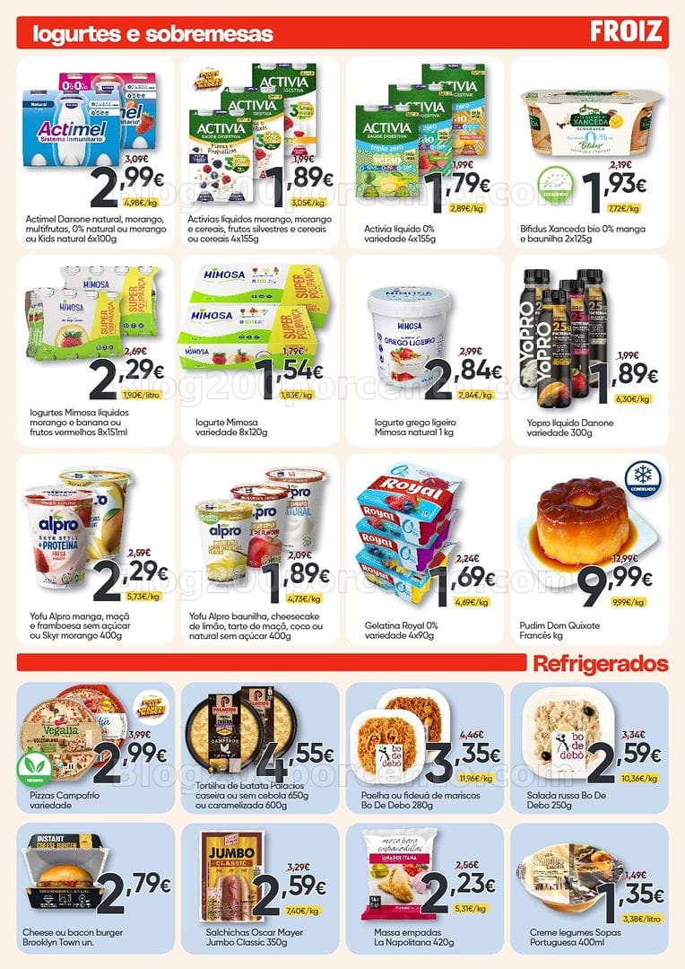 Antevisão Folheto FROIZ Promoções de 12 a 26 agosto