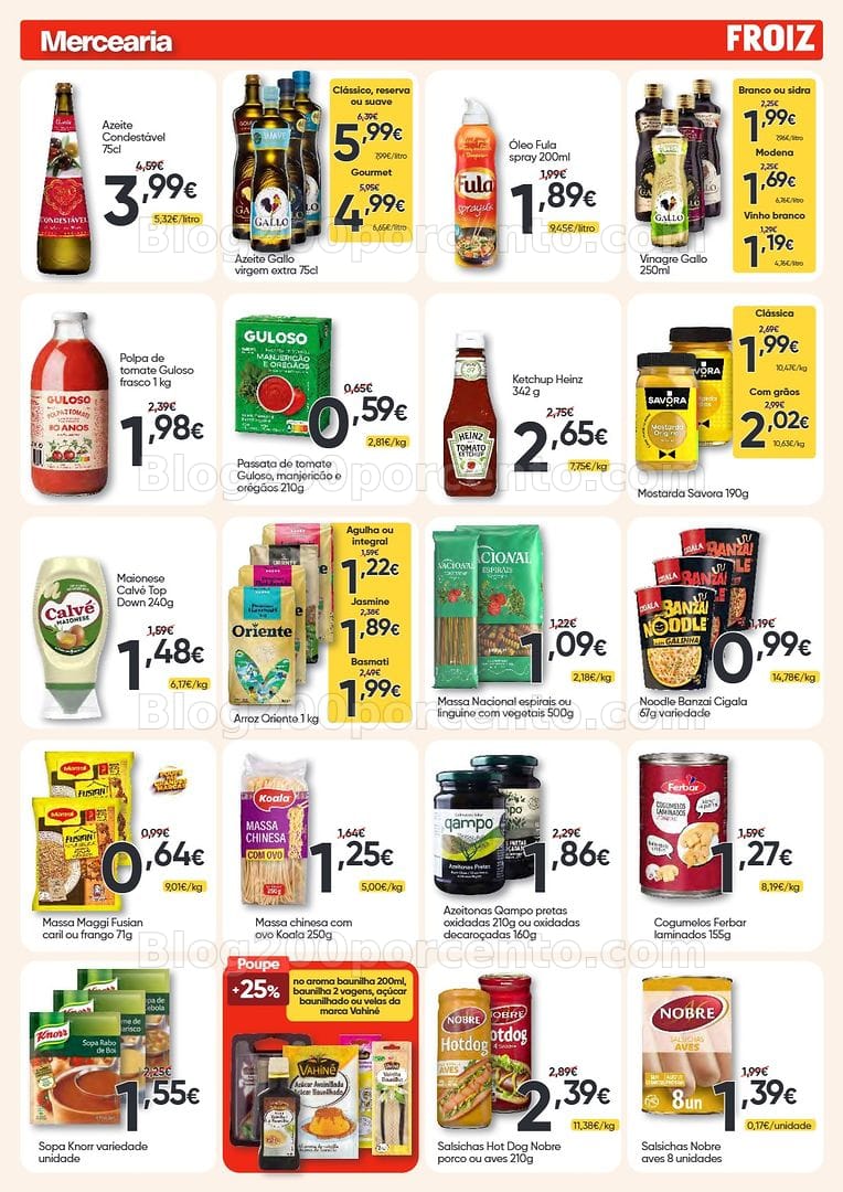 Antevisão Folheto FROIZ Promoções de 27 agosto a 15 setembro