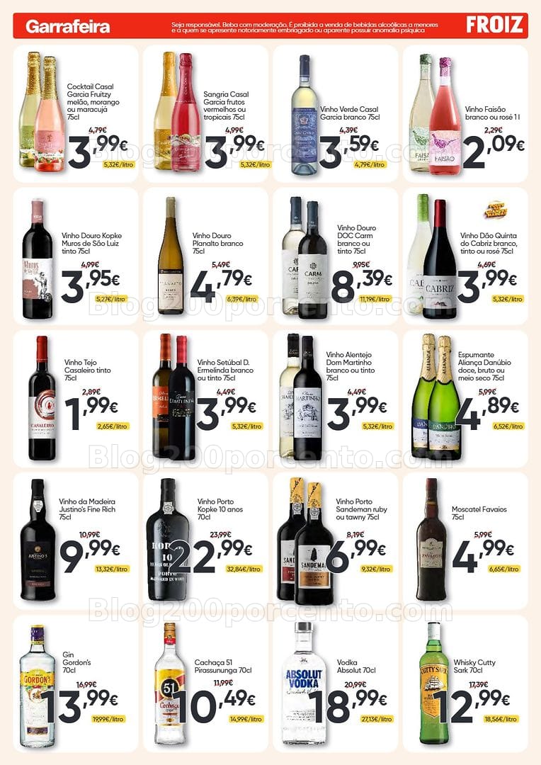 Antevisão Folheto FROIZ Promoções de 27 agosto a 15 setembro
