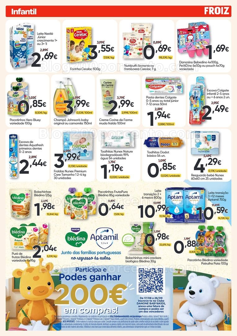 Antevisão Folheto FROIZ Promoções de 27 agosto a 15 setembro