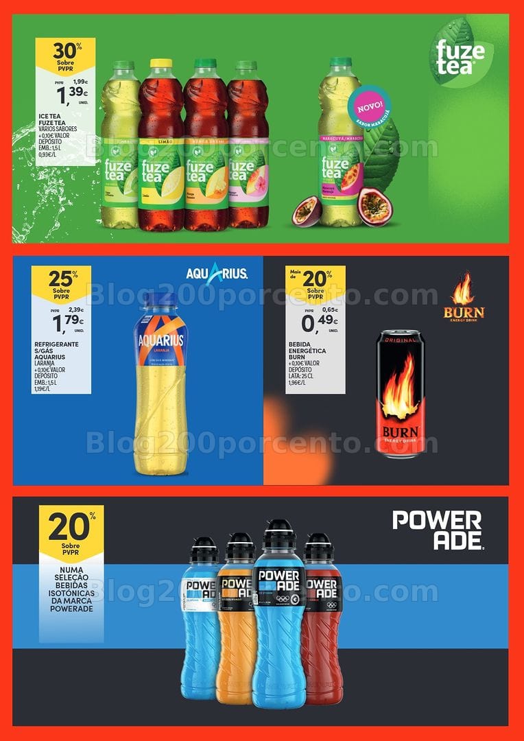 Antevisão Folheto CONTINENTE Açores Bebidas Promoções de 11 a 24 agosto