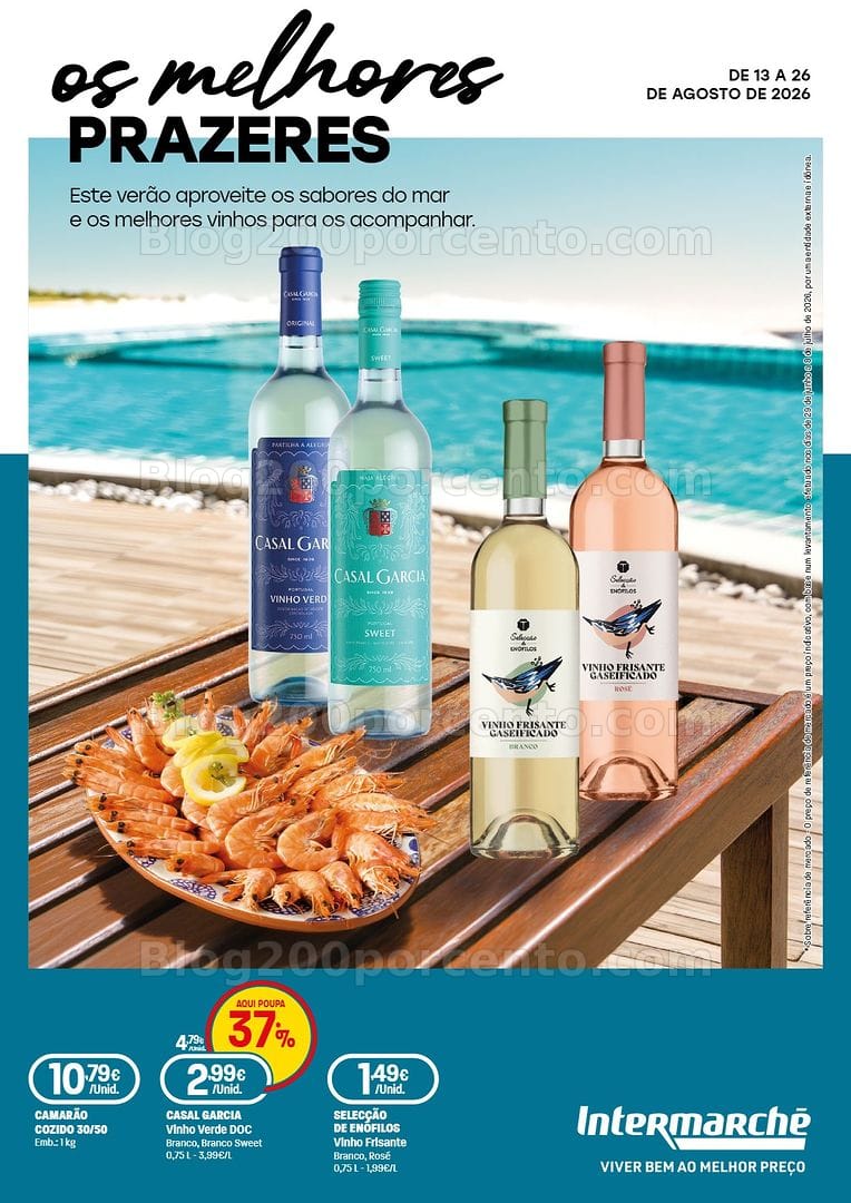 Antevisão Folheto INTERMARCHÉ Especial Mariscos Promoções de 13 a 26 agosto