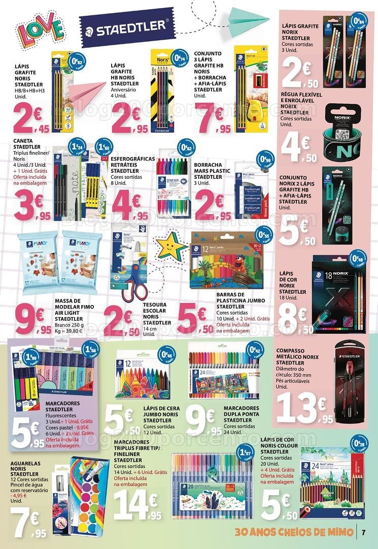 Antevisão Folheto E-LECLERC Regresso às Aulas Promoções de 25 agosto a 13 setembro