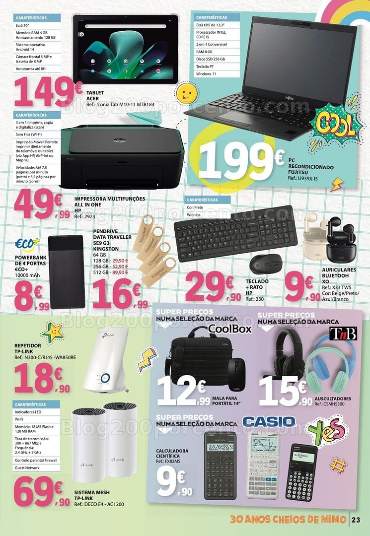Antevisão Folheto E-LECLERC Regresso às Aulas Promoções de 4 agosto a 13 setembro