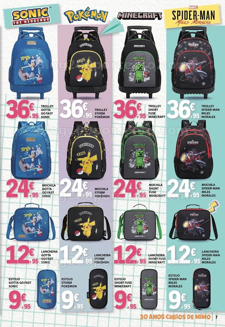 Antevisão Folheto E-LECLERC Regresso às Aulas Promoções de 4 agosto a 13 setembro