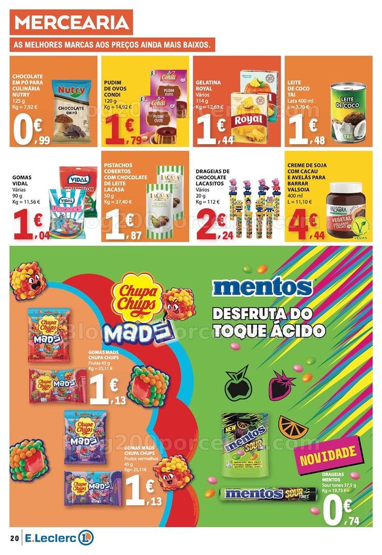 Antevisão Folheto E-LECLERC Promoções de 27 agosto a 2 setembro